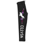 Black and pink unicorn girls leggings with name - Wimziy&Co.