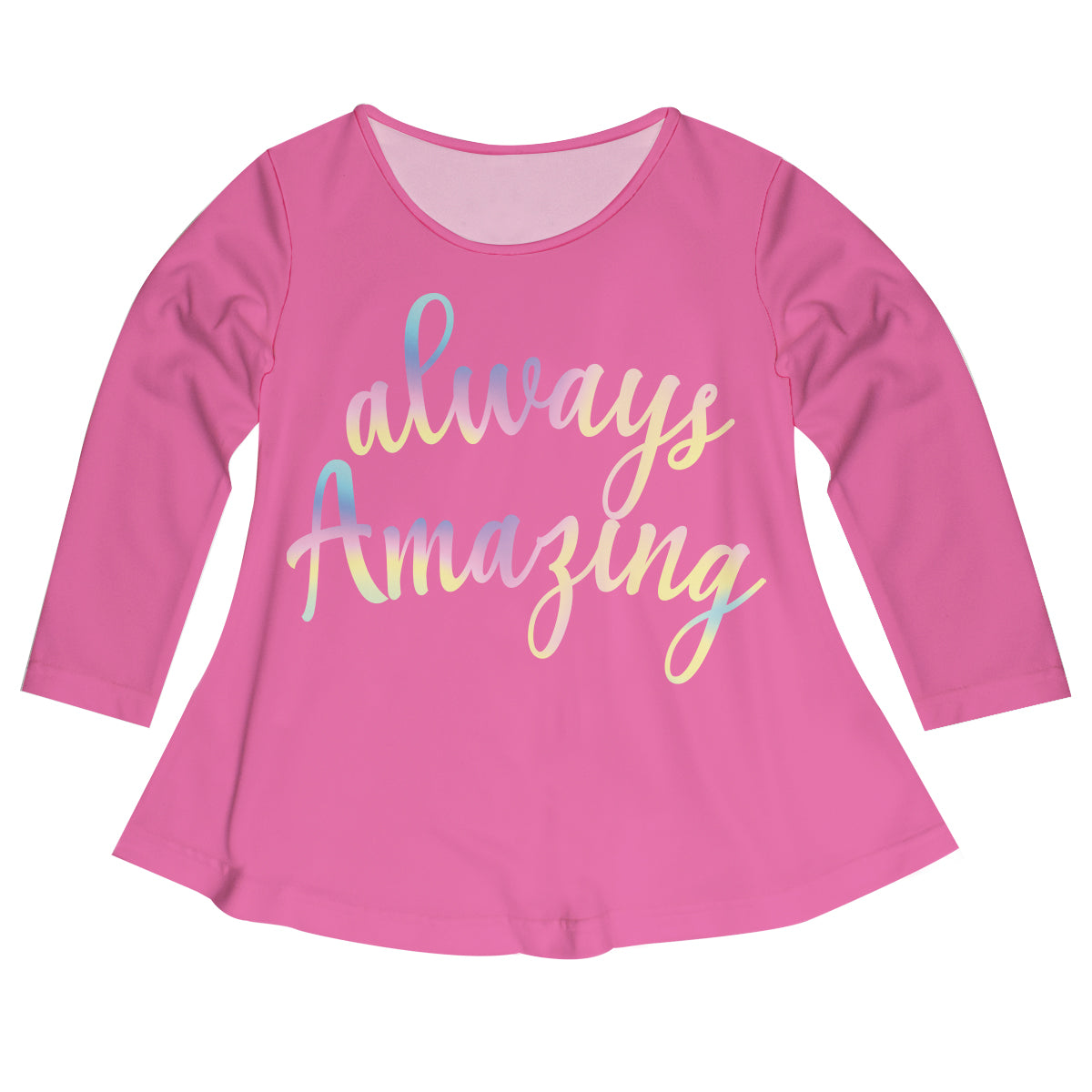 Always Amazing Hot Pink Long Sleeve Laurie Top