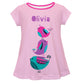 Birds Name Light Pink Short Sleeve Laurie Top