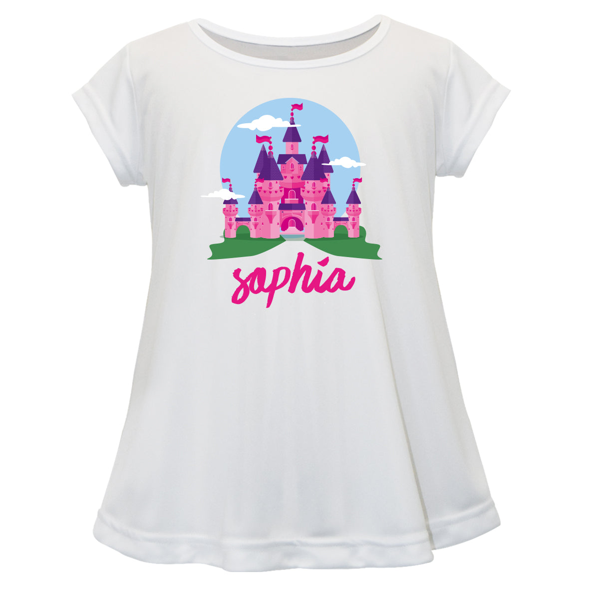 Castle Princess Name White Short Sleeve Laurie Top