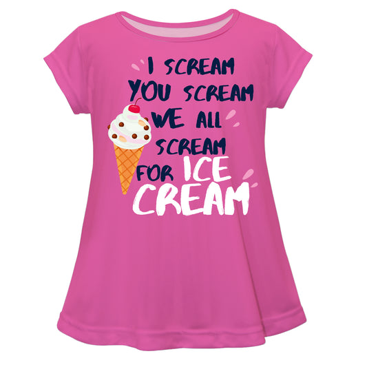 Ice Cream Pink Short Sleeve Laurie Top