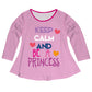 Keep Calm and Be a Princess Pink Long Sleeve Laurie Top