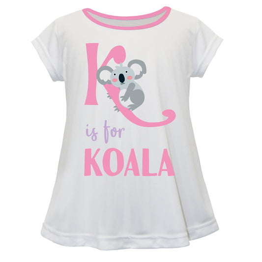 Koala White and Pink Laurie Top