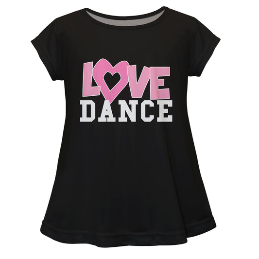 Love Dance Black Short Sleeve Laurie Top