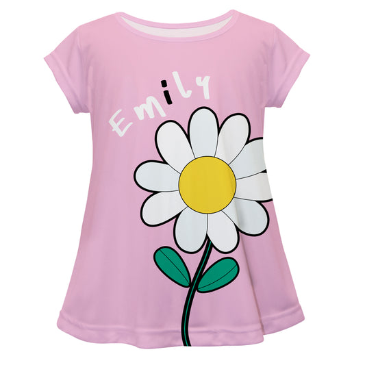 Flower Name Light Pink Short Sleeve Laurie Top