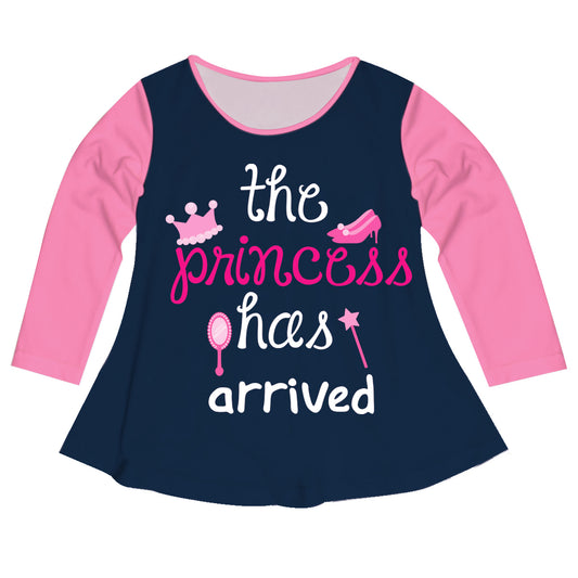 The Princess Has Arrived Navy Long Sleeve Laurie Top