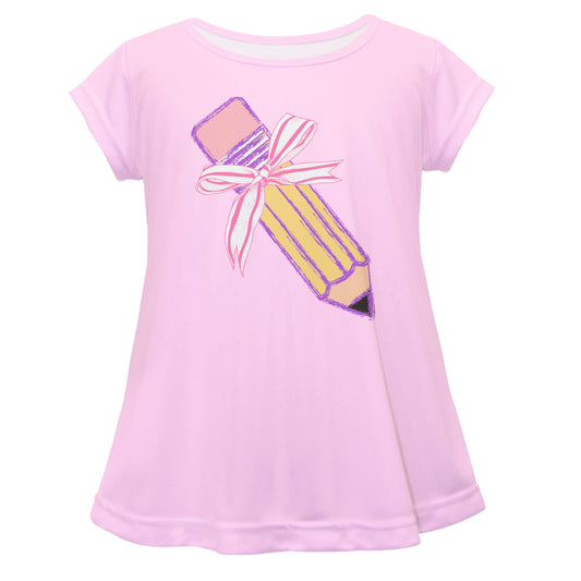Pencil Light Pink Short Sleeve Laurie Top