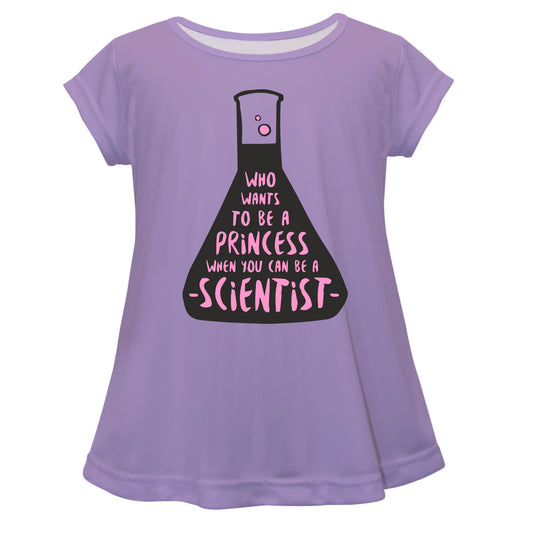 Scientist Purple Short Sleeve Laurie Top