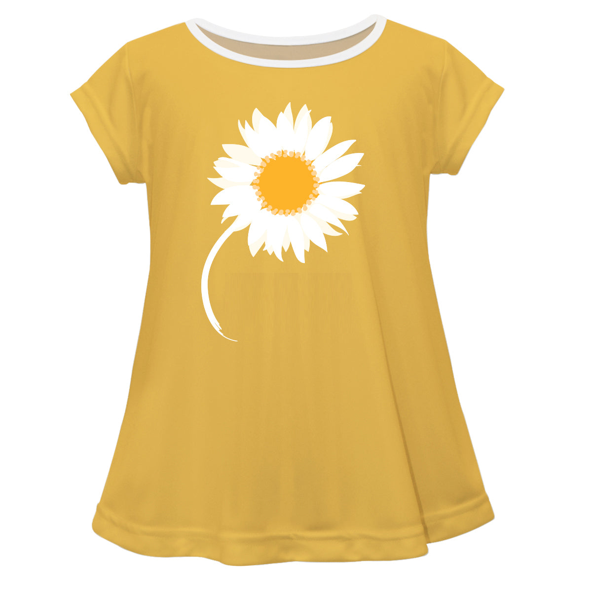 Girls yellow sunflowers blouse with name - Wimziy&Co.