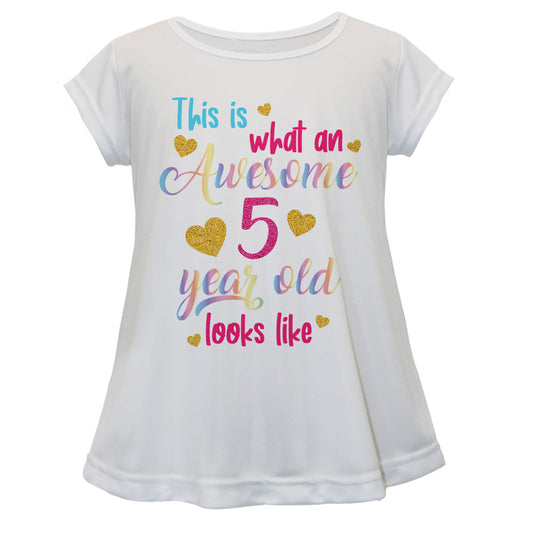 What An Awesome Personalized Age White Short Sleeve Laurie Top