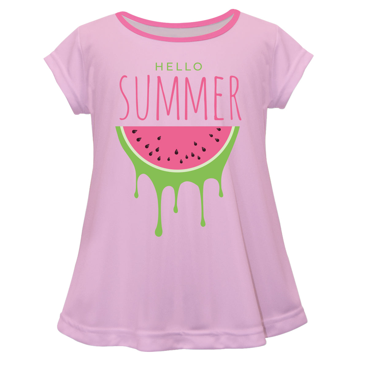 Watermelon Pink Short Sleeve Laurie Top