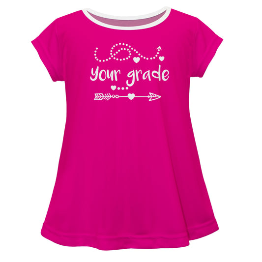 Personalize Grade Hot Pink Laurie Top