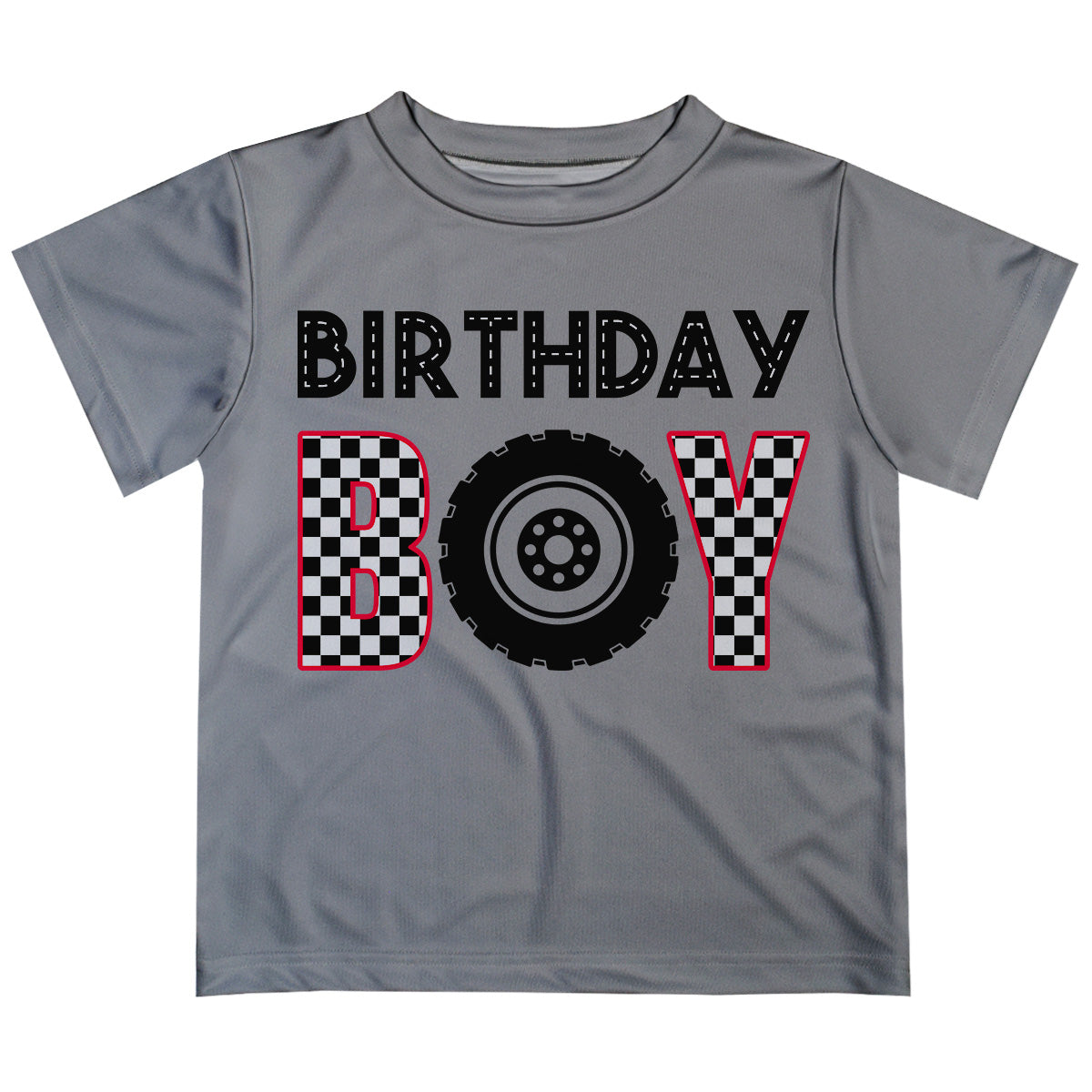Birthday Boy Gray Short Sleeve Tee Shirt