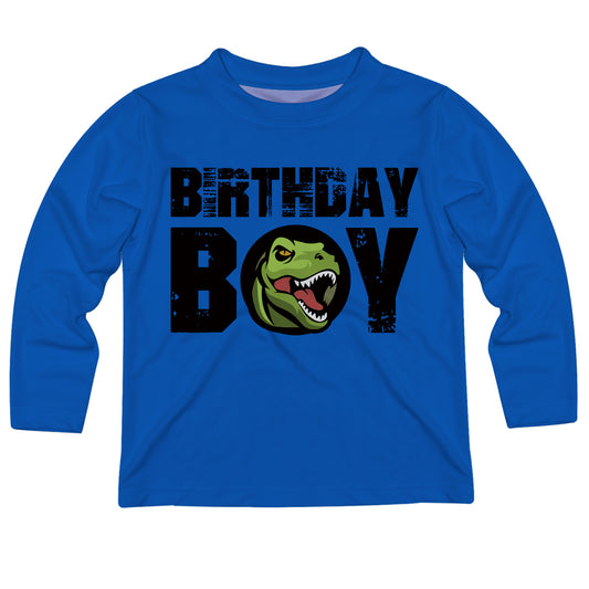 Birthday Boy Royal Long Sleeve Tee Shirt