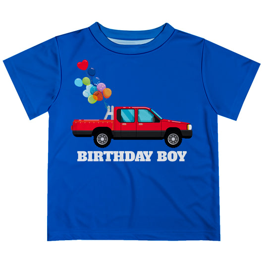 Birthday Boy Royal Short Sleeve Tee Shirt