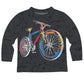 Bike Gray Long Sleeve Tee Shirt