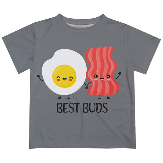 Best Buds Gray Short Sleeve Tee Shirt