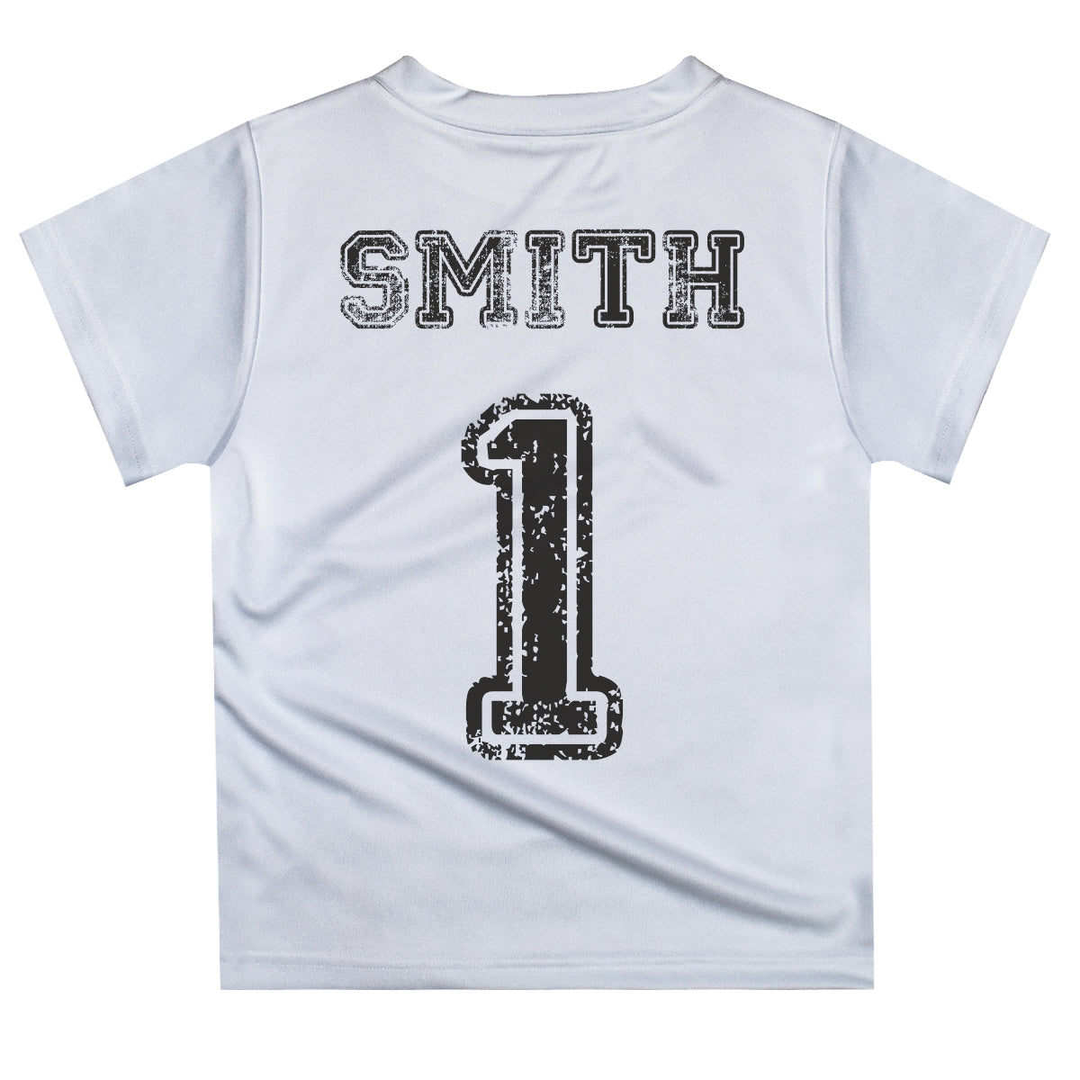 Baseball Personalized Last Name and Number White Short Sleeve Tee Shirt - Wimziy&Co.