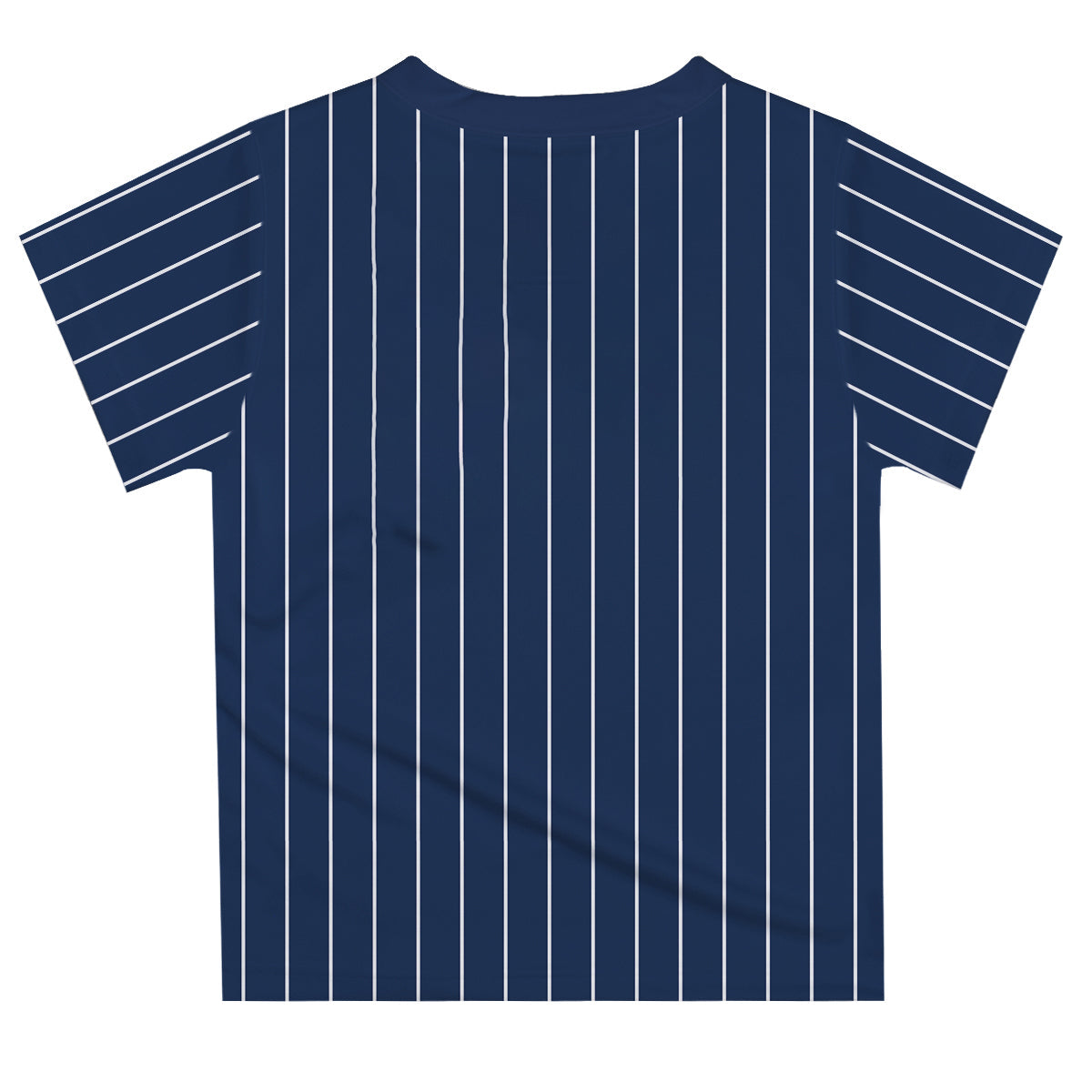 Baseball Personalized Name and Number Navy and White Stripes Short Sleeve Tee Shirt - Wimziy&Co.
