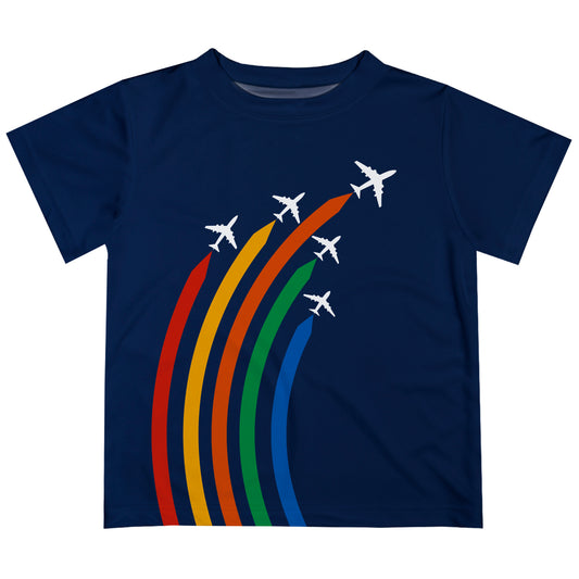 Color Plane Navy Short Sleeve Tee Shirt