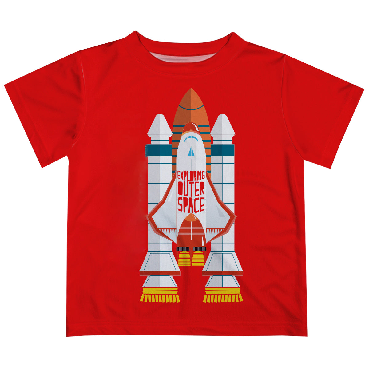 Exploring Outer Space Name Red Short Sleeve Tee Shirt - Wimziy&Co.
