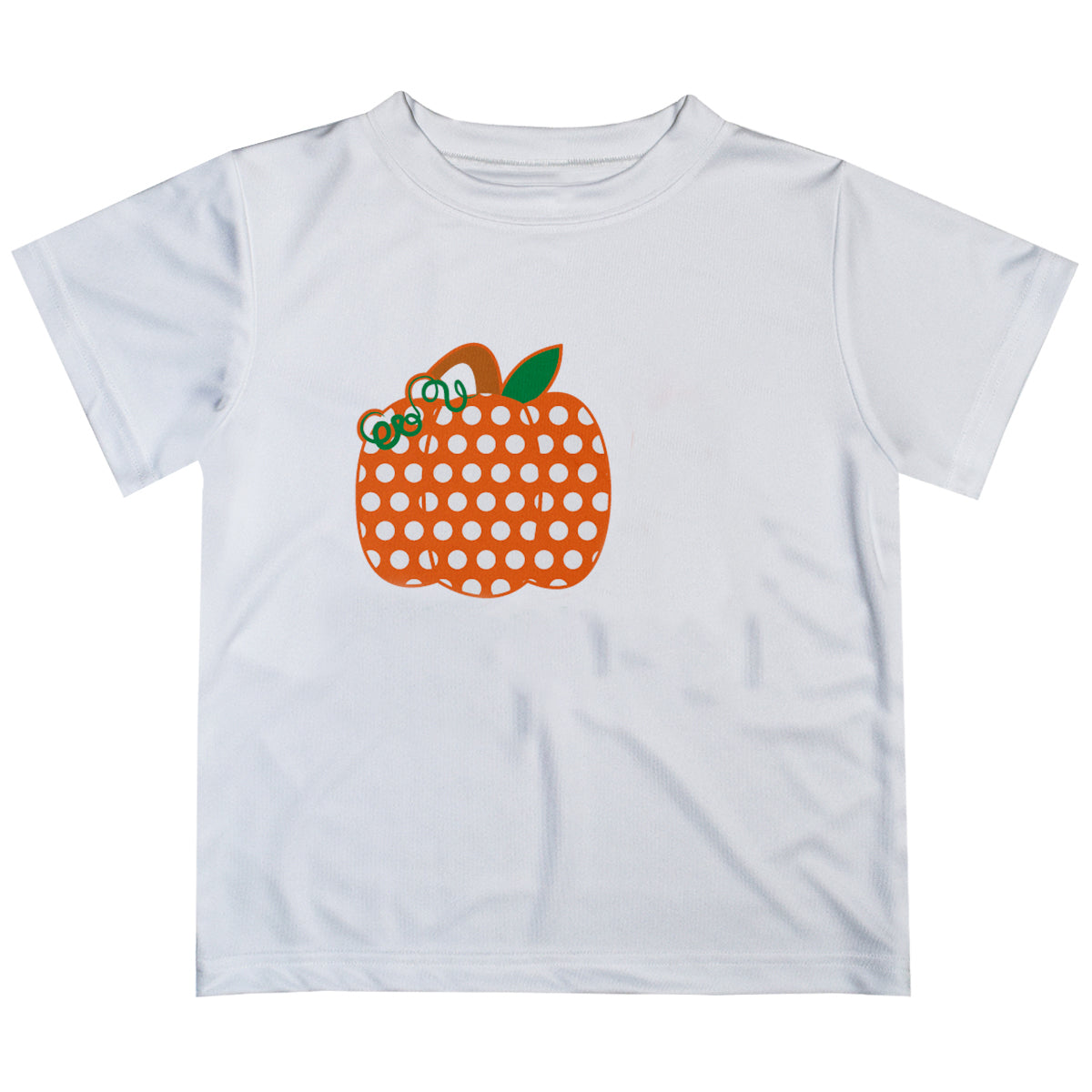 Boys white and orange pumpkin tee shirt with name and initial - Wimziy&Co.
