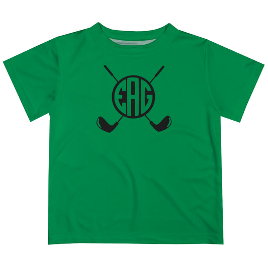 Golf Monogram Green Short Sleeve Tee Shirt