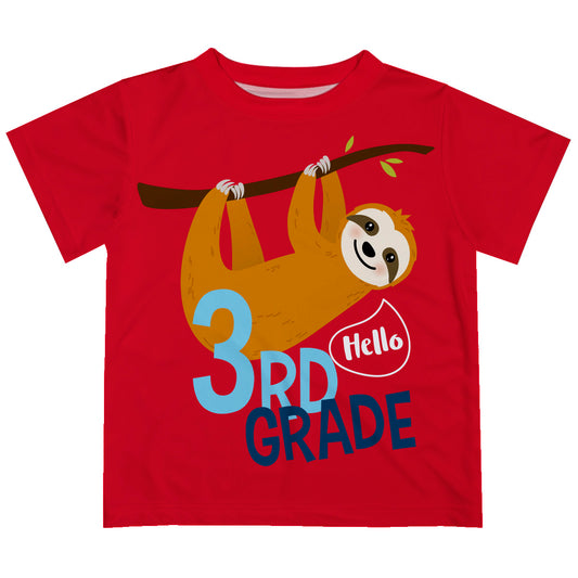 Hellow Your Grade Red Short Sleeve Tee Shirt