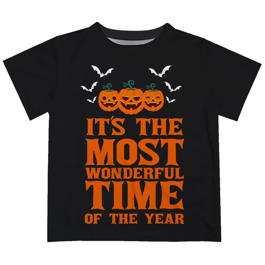 Its The Most Wonderful Time Of The Year Black Short Sleeve Tee Shirt