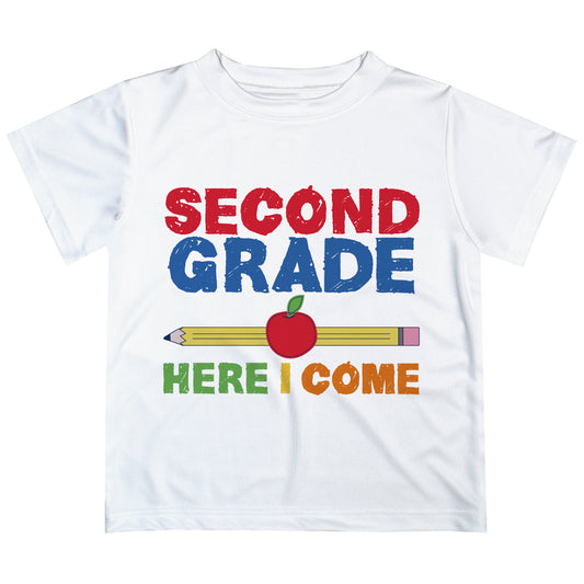 Personalized Your Grade Here I Come White Short Sleeve Tee Shirt
