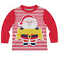 Boys red Santa tee shirt with name - Wimziy&Co.