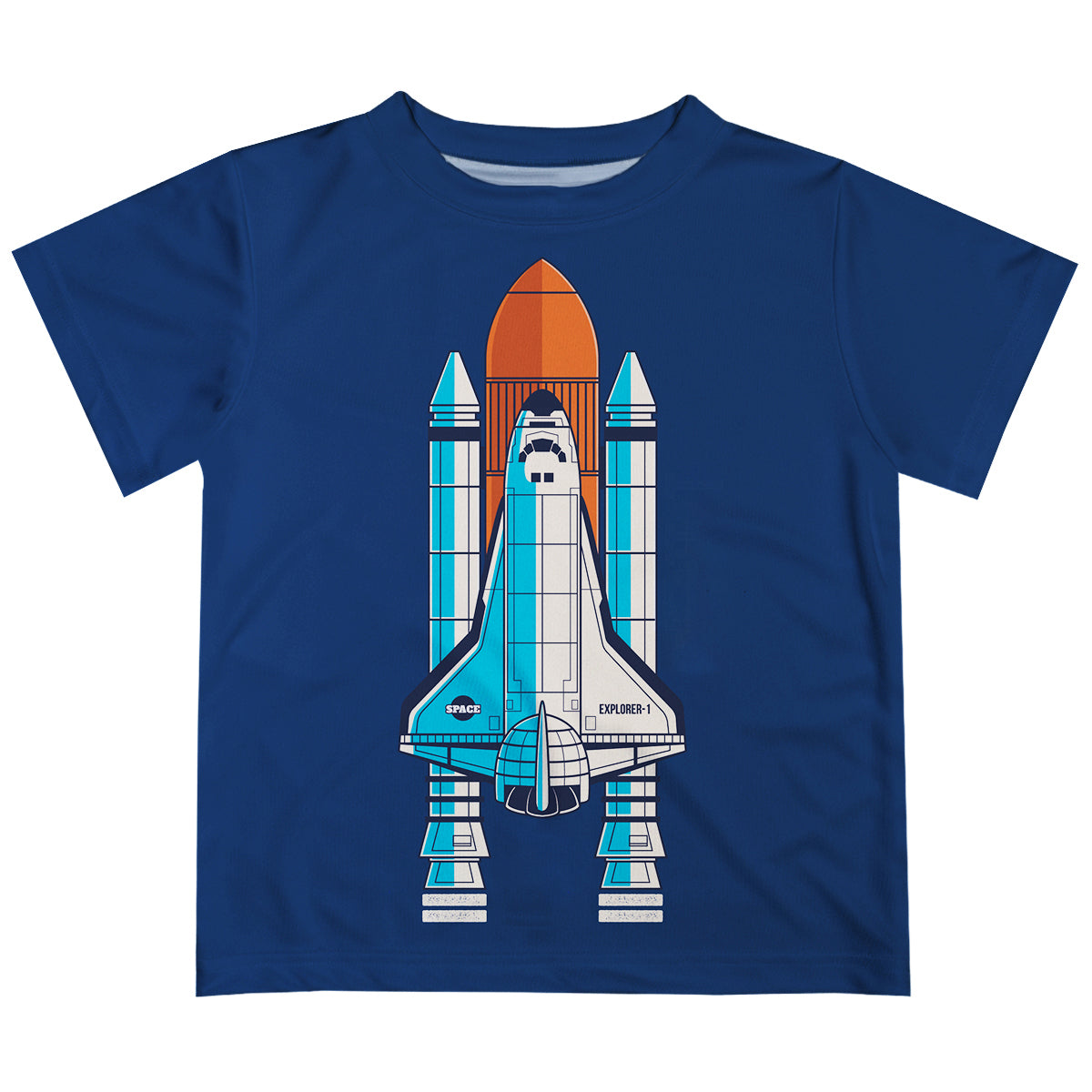 Spaceship Name Navy Short Sleeve Tee Shirt - Wimziy&Co.