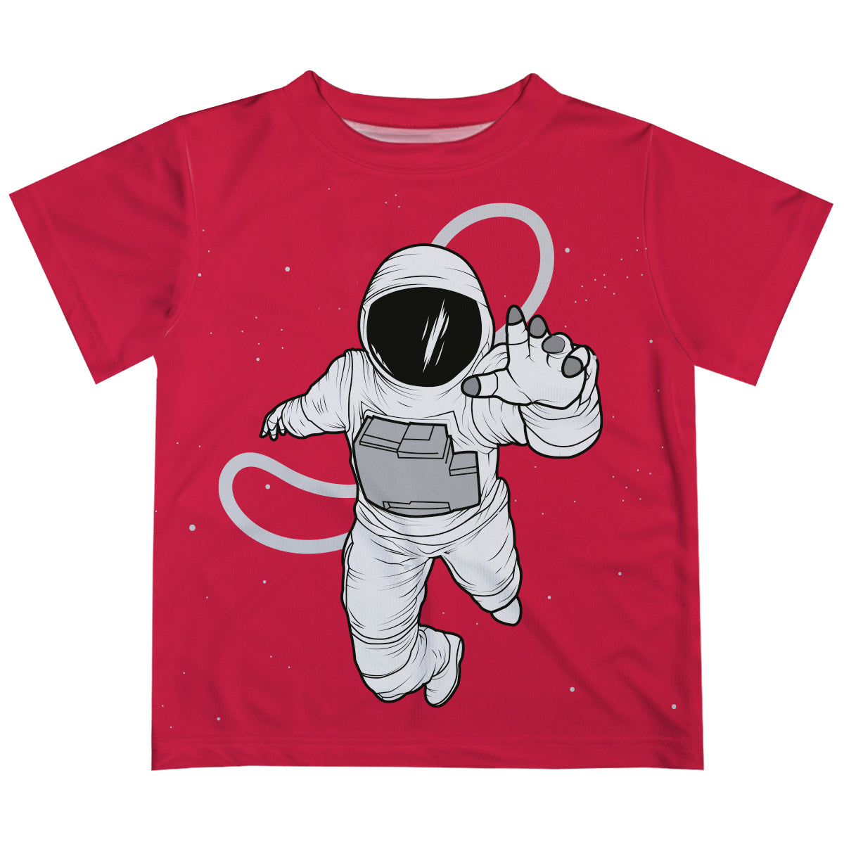 Astronaut Name Red Short Sleeve Tee Shirt - Wimziy&Co.