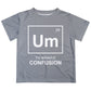 The Element Of Confusion Gray Short Sleeve Tee Shirt