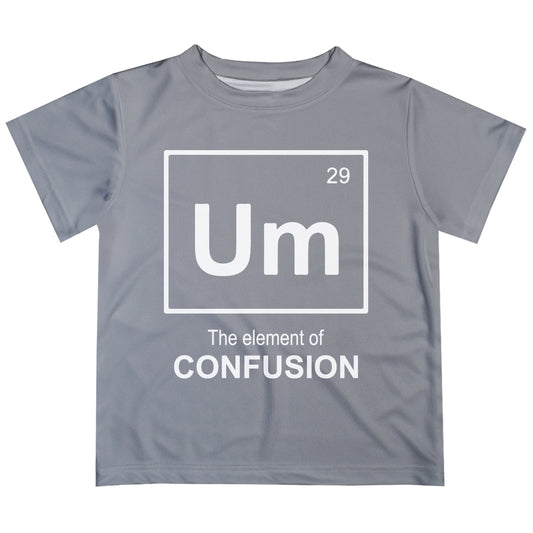 The Element Of Confusion Gray Short Sleeve Tee Shirt