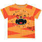 Tiger Face Orange and Yellow Stripes Short Sleeve  Tee Shirt