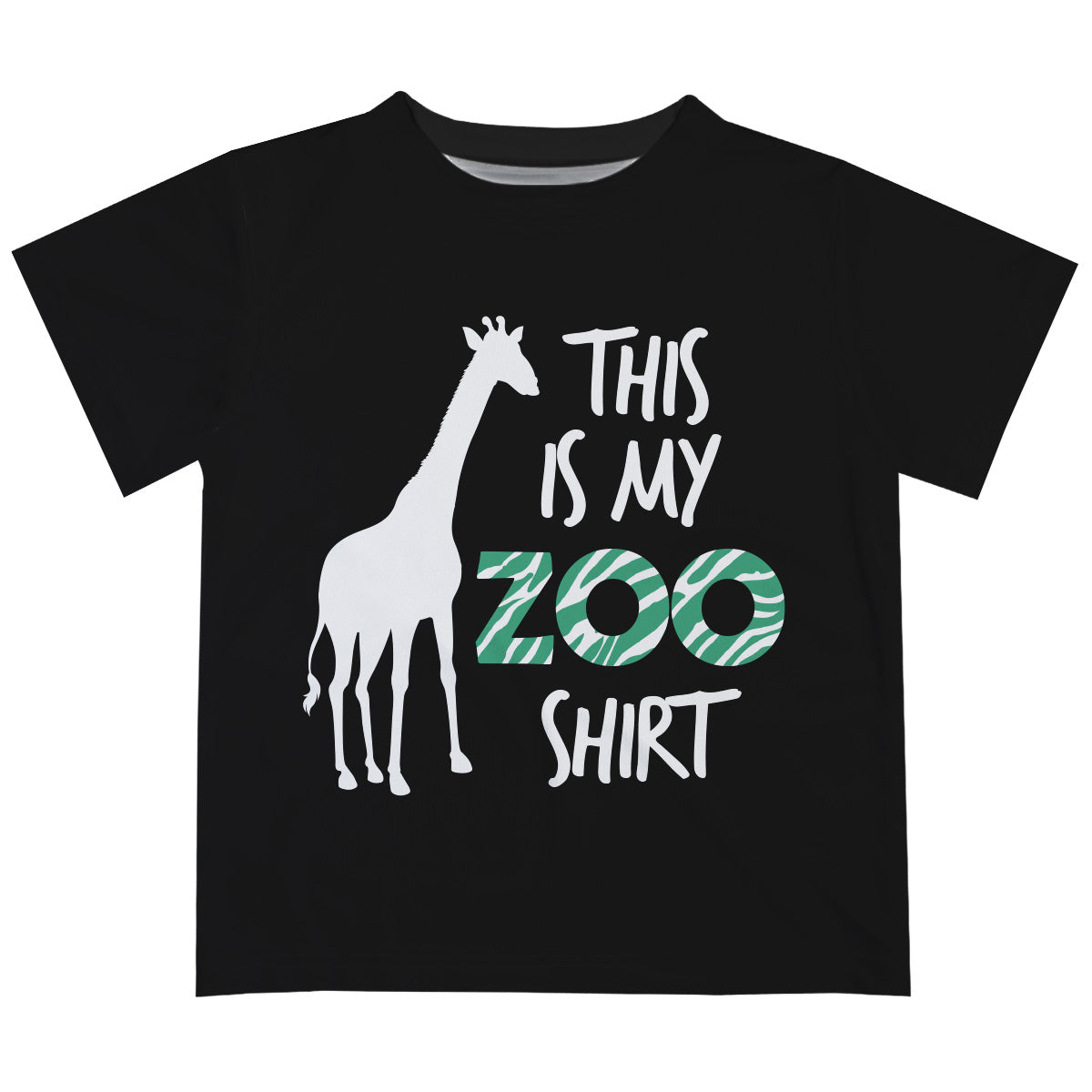 This Is My Zoo Black Short Sleeve Tee Shirt
