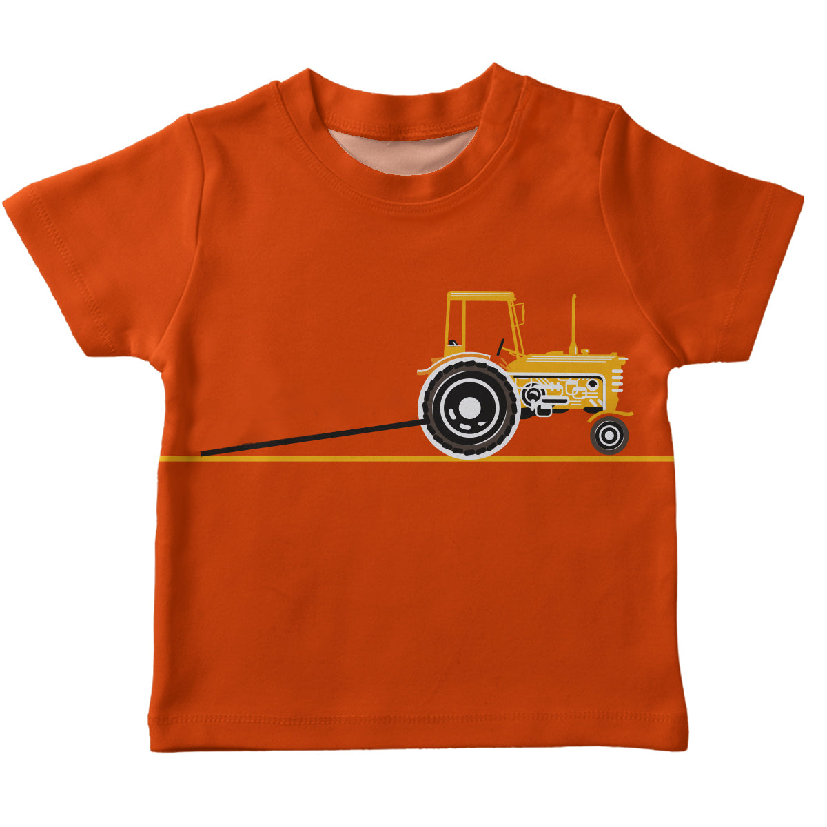 Boys orange pick-up tee shirt with name - Wimziy&Co.