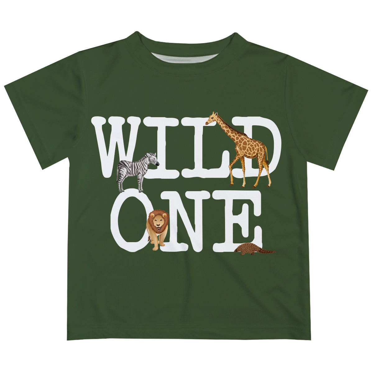 Wild One Green Short Sleeve Tee Shirt