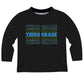 Your Grade Personalized Black Long Sleeve Tee Shirt