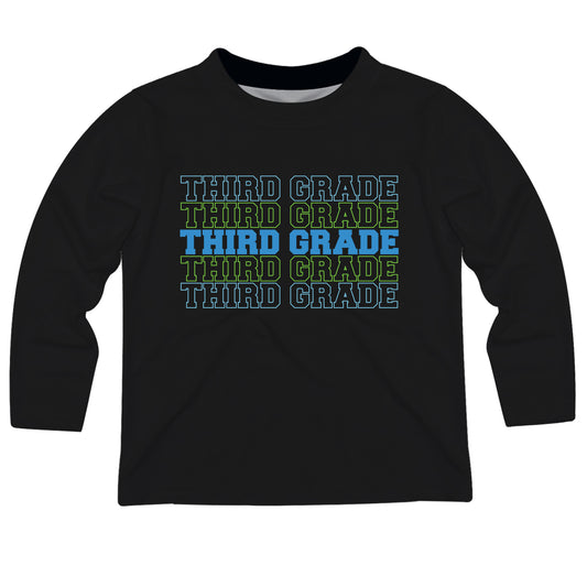 Your Grade Personalized Black Long Sleeve Tee Shirt