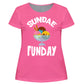 Sundae Funday Pink Short Sleeve Tee Shirt