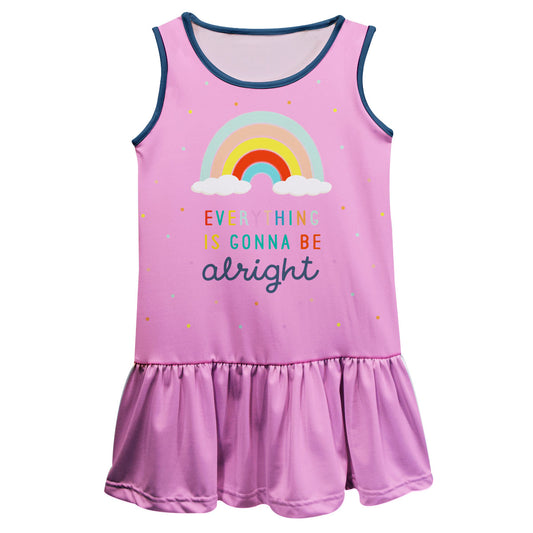 Everything  Is Gonna Be Alright Pink Lily  Dress