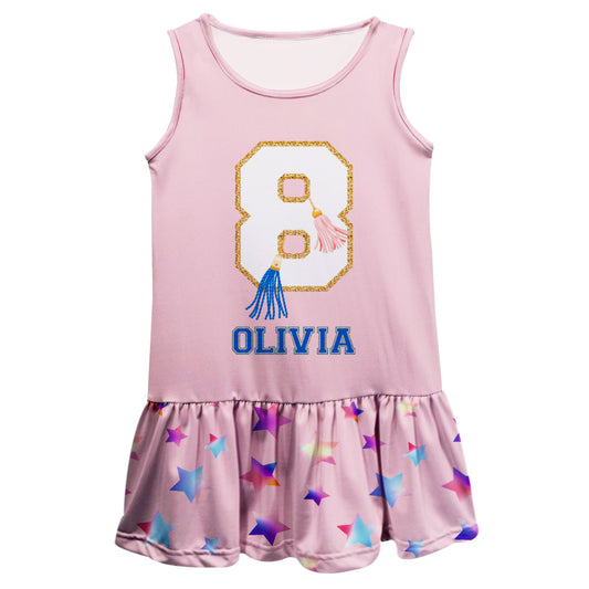 Stars Number And Name Pink Lily Dress