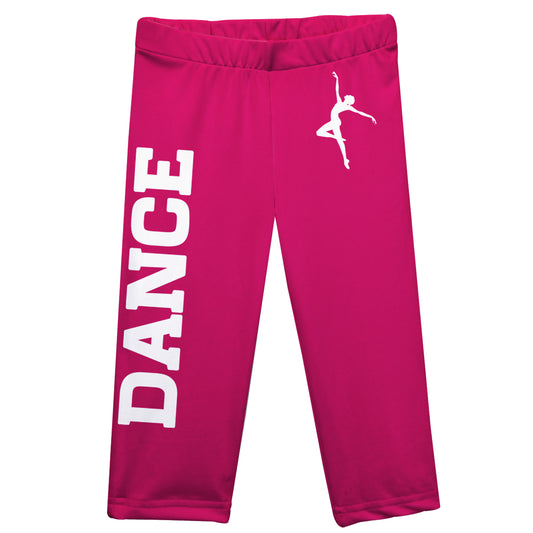 Dance Silhouette Pink Capri Leggings - Wimziy&Co.