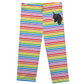 Unicorn Rainbow Colors Stripes Capri Leggings - Wimziy&Co.
