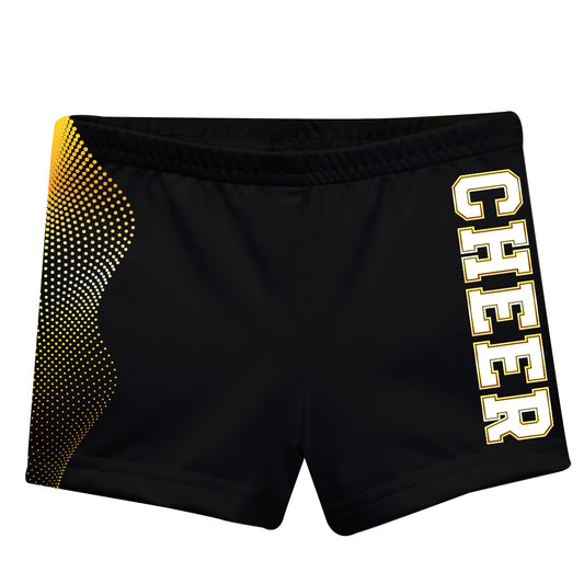 Cheer Gold and Black Shorties
