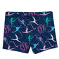 Gymnast Silhouette and Monogram Print Navy Shorties - Wimziy&Co.