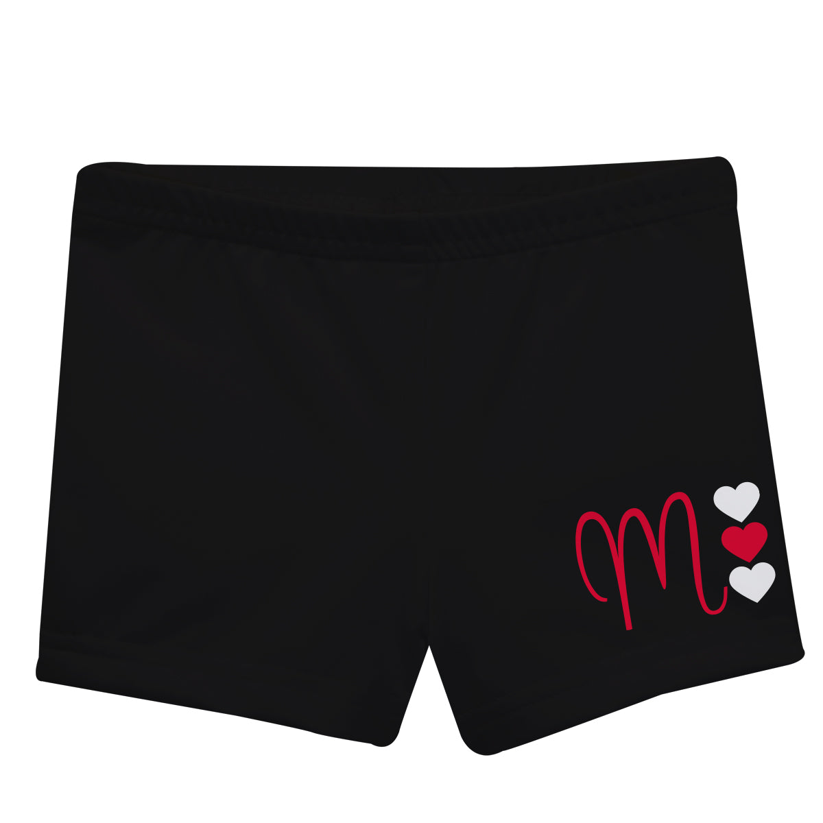 Initial Black and Red Shorties - Wimziy&Co.