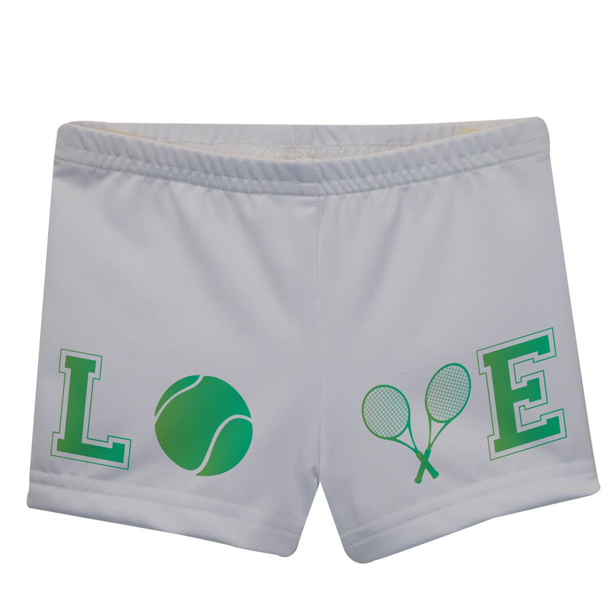 Love White and Green Shorties